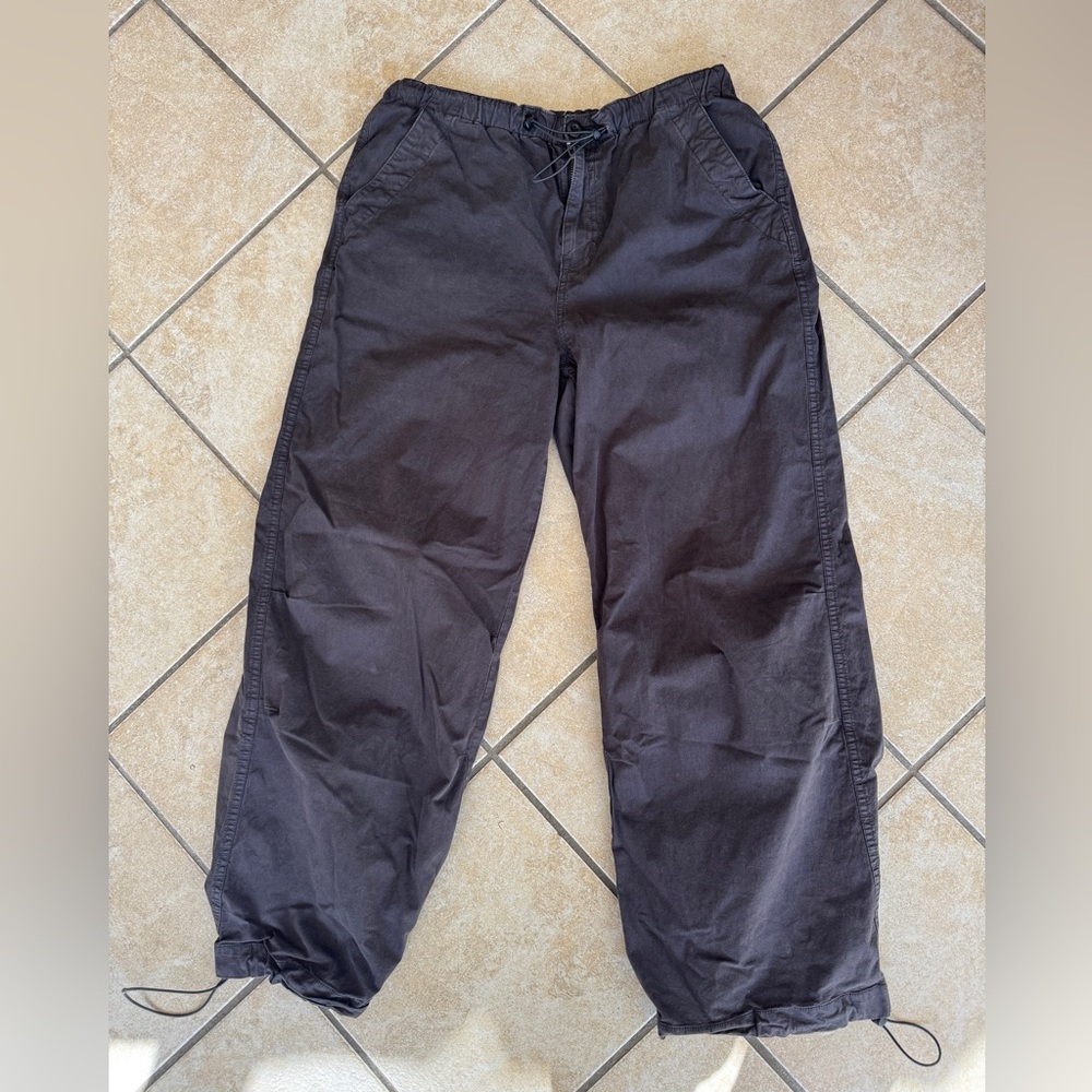 Madewell Corton Black/Charcoal Cargo Pants